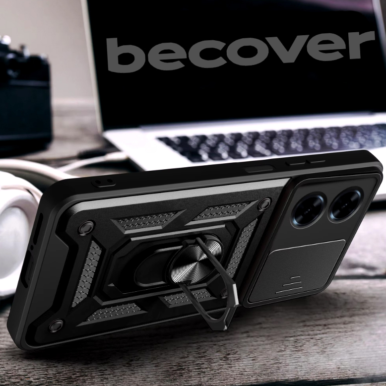 Внешний вид Чехол BECOVER Military для ZTE Blade A34 Black (712173)