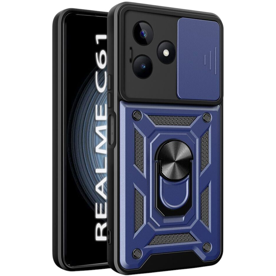 Чехол BECOVER Military для Realme C63 Blue (712179) Совместимость по модели Realme C63