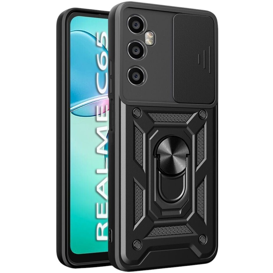 Чехол BECOVER Military для Realme C65 Black (712180) Тип чехол-накладка