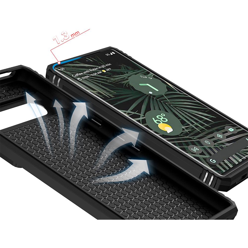 Чехол BECOVER Military для Google Pixel 9 Black (712184) Материал металл