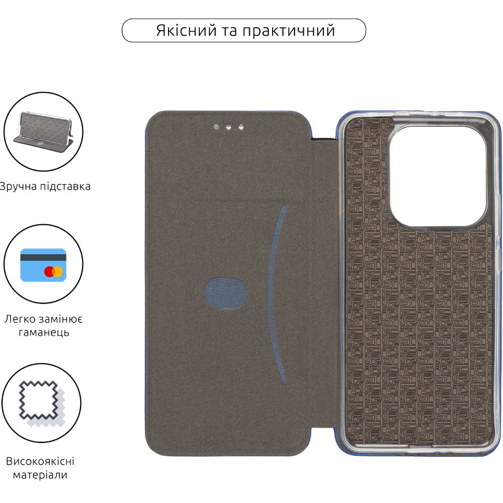 Чохол ARMORSTANDART G-Case для Xiaomi Redmi Note 14 4G Blue (ARM79783) Тип чохол-книжка