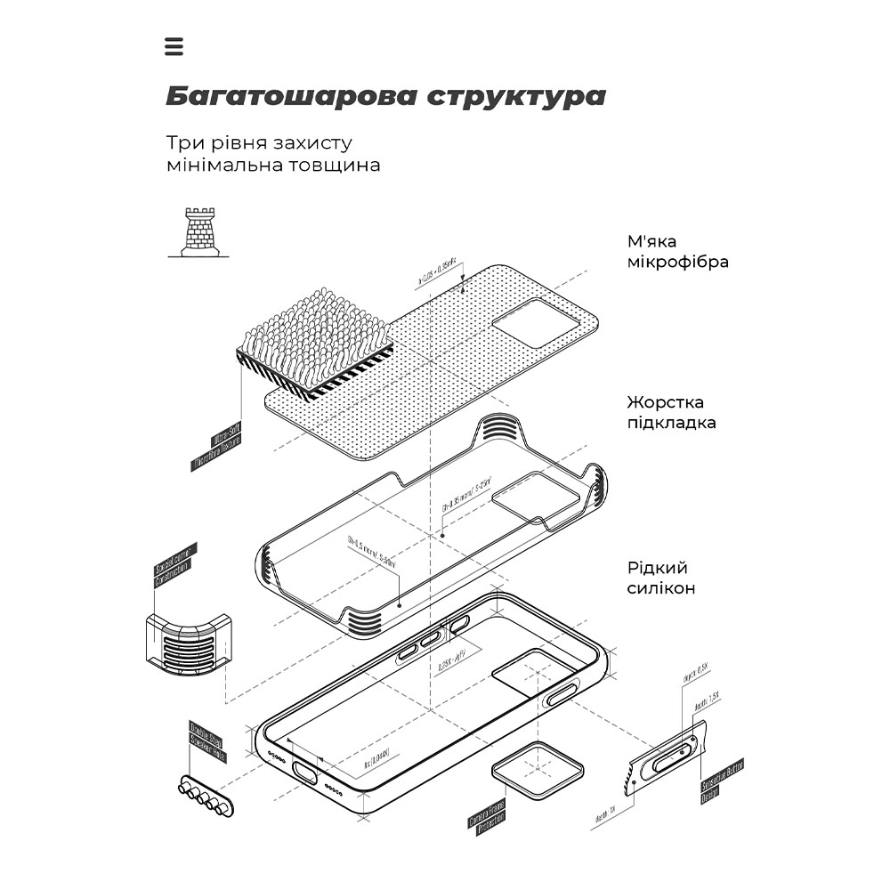 Внешний вид Чехол ARMORSTANDART ICON для Xiaomi Redmi Note 14 Pro 4G Camera cover Lavender (ARM79826)