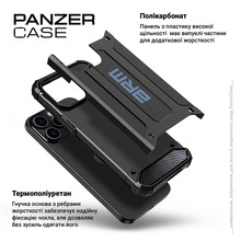 Чехол ARMORSTANDART Panzer для Xiaomi Poco M7 5G Black (ARM85170)