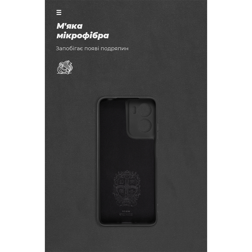 Фото Чохол ARMORSTANDART ICON для Motorola G05/E15 Camera cover Black (ARM82982)