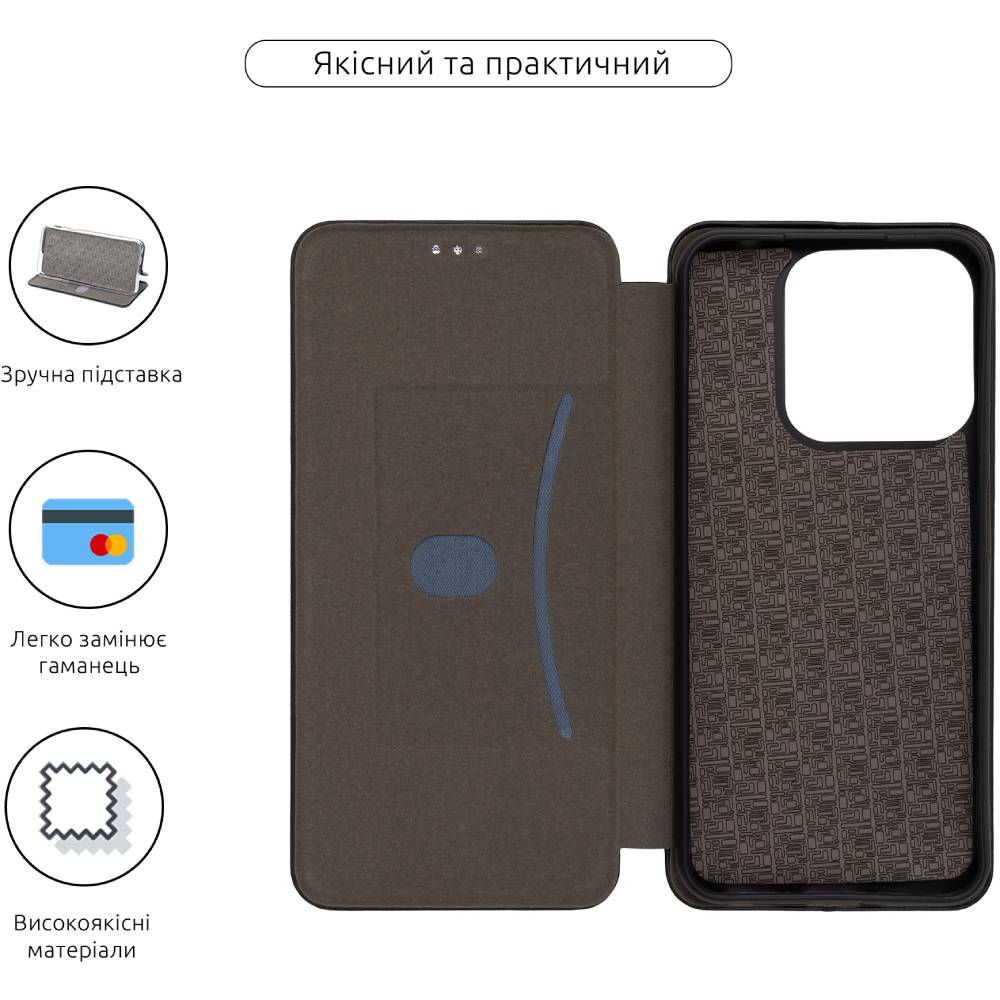 Чехол ARMORSTANDART G-Case для ZTE Blade V70 4G Black (ARM82965) Тип чехол-книжка
