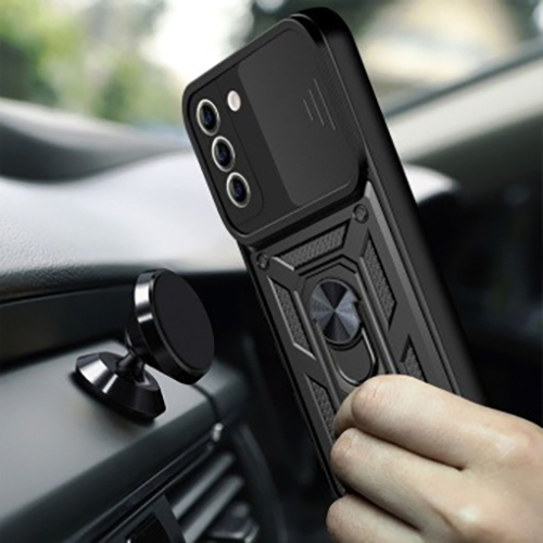Чехол BECOVER Military для Samsung Galaxy S24 SM-S921 Black (710635) Материал металл