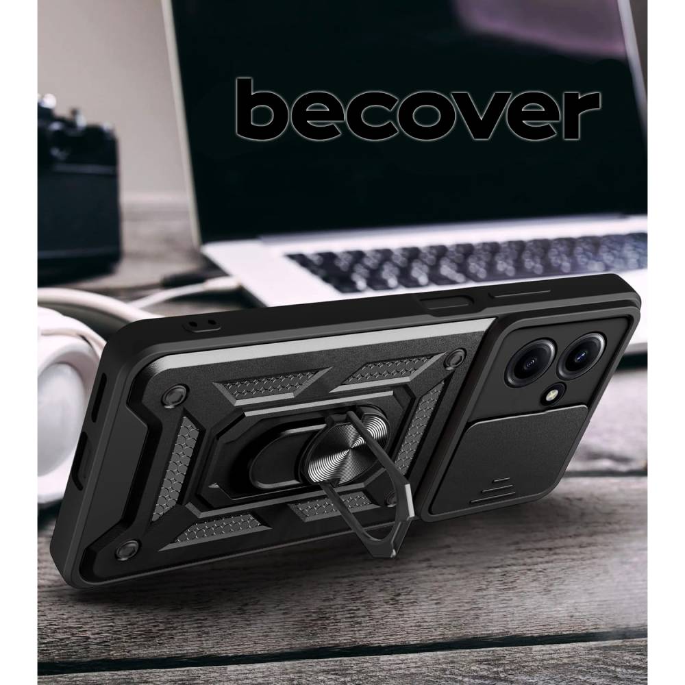 Чохол BECOVER Military для Infinix HOT 30 NFC (X6835B) Black (709956) Матеріал пластик