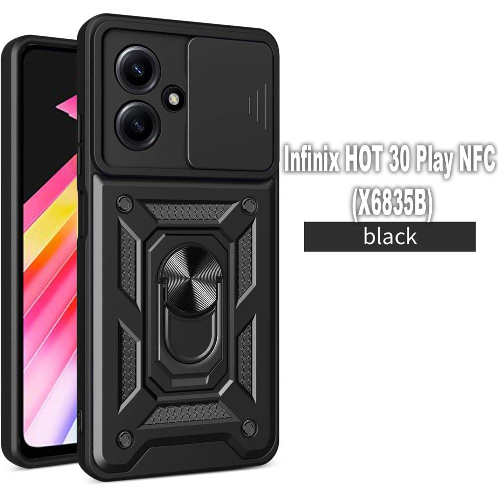 Чохол BECOVER Military для Infinix HOT 30 NFC (X6835B) Black (709956) Сумісність за моделлю Infinix Hot 30 PLAY