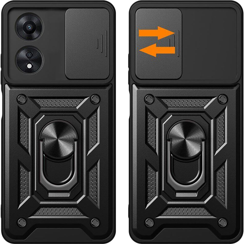 Чехол BECOVER Military для Oppo A58 Black (710713) Совместимость по модели OPPO A58