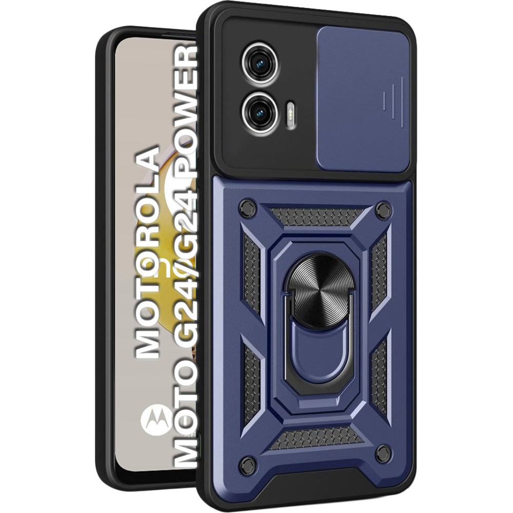 Чохол BECOVER Military для Motorola Moto G24/G24 Power Blue (710723) Чохол BECOVER Military для Motorola Moto G24/G24 Power Blue (710723)