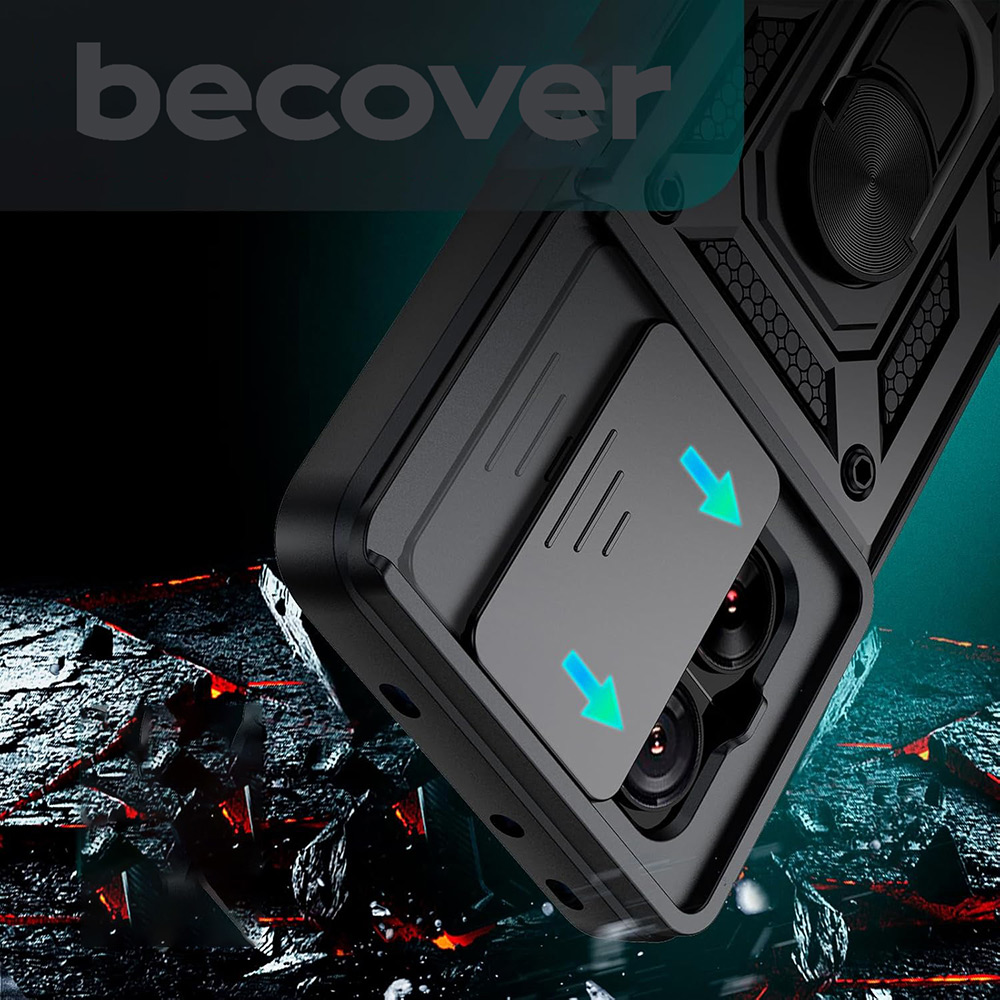 Зовнішній вигляд Чохол BECOVER Military для Xiaomi 13T/13T Pro Black (710557)