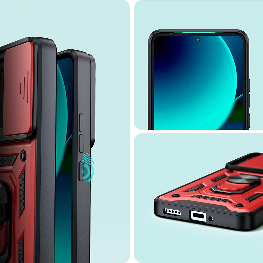 Чохол BECOVER Military для Xiaomi 13T/13T Pro Red (710560) Тип чохол-накладка