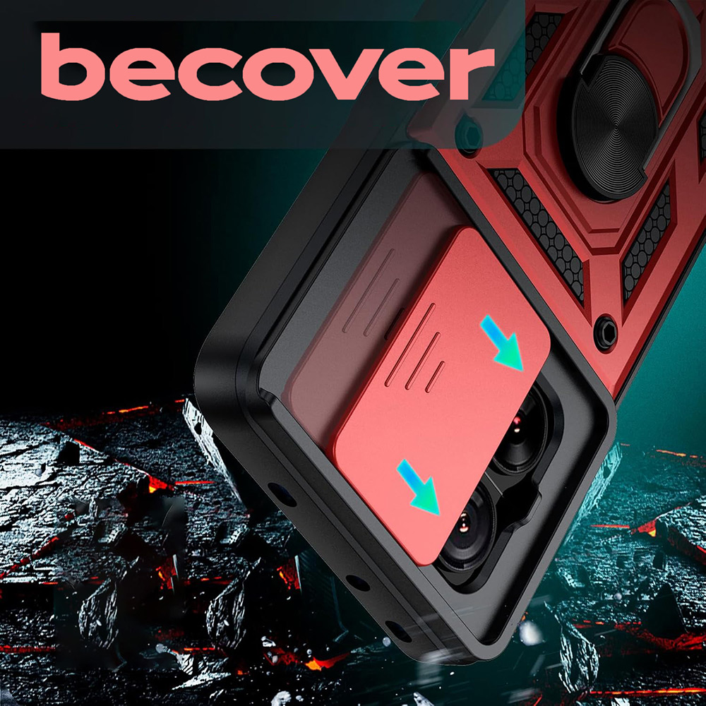 Зовнішній вигляд Чохол BECOVER Military для Xiaomi 13T/13T Pro Red (710560)