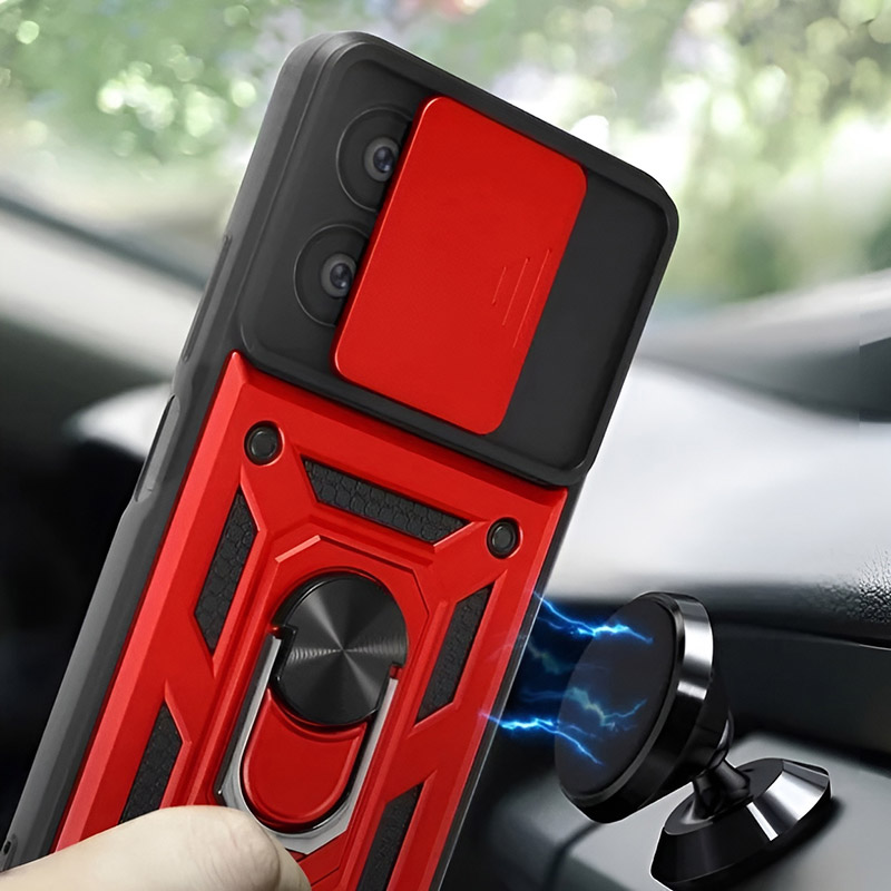 Зовнішній вигляд Чохол BECOVER Military для Xiaomi Redmi 13C/Poco C65 Red (710564)