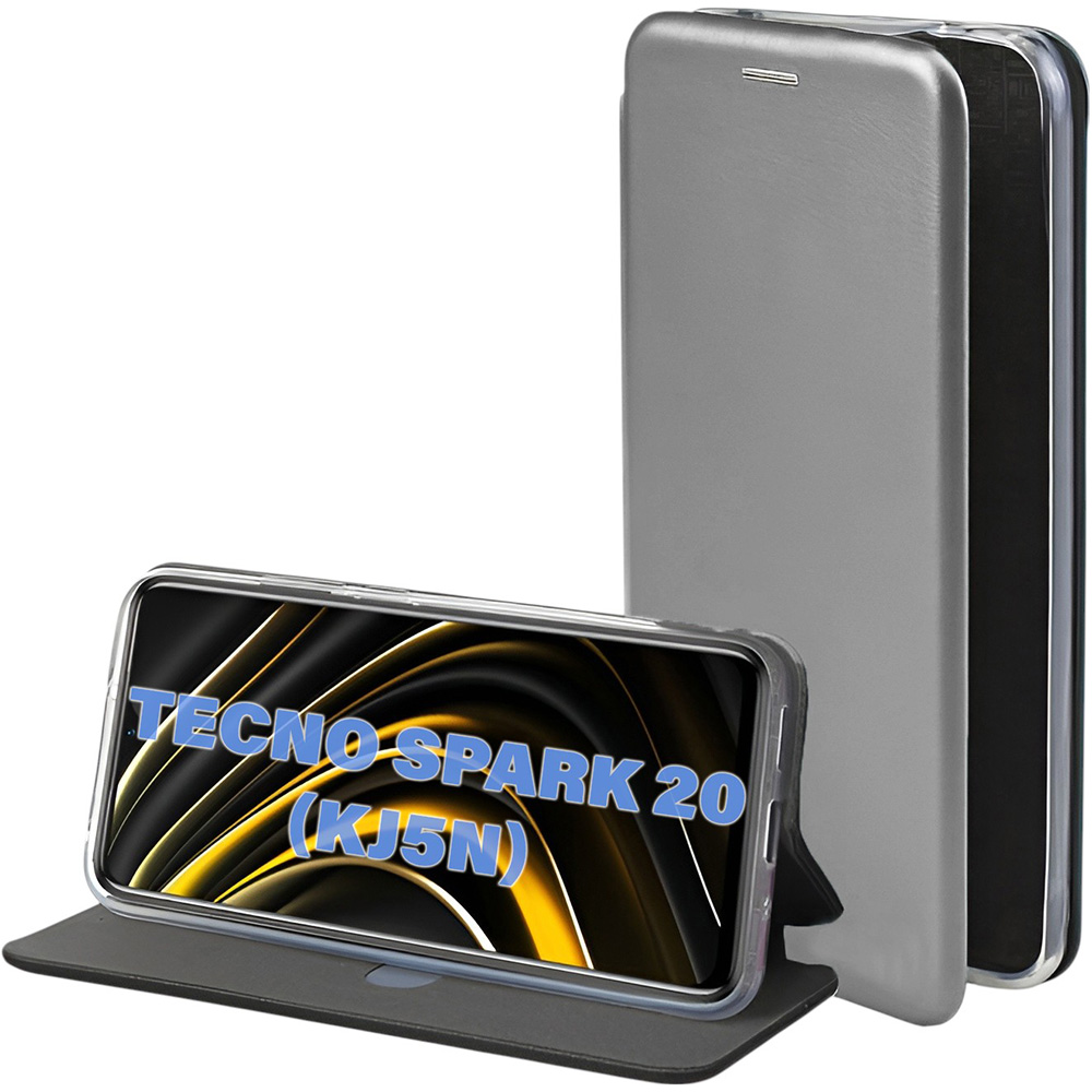 Чохол BECOVER Exclusive для Tecno Spark 20 (KJ5n) Gray (711243)