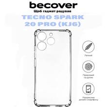 Чехол BECOVER Anti-Shock для Tecno Spark 20 Pro (KJ6) Clear (710856)