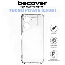 Чохол BECOVER Anti-Shock для Tecno POVA 5 (LH7n) Clear (710857)
