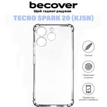 Чохол BECOVER Anti-Shock для Tecno Spark 20 (KJ5n) Clear (710858)