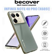 Чохол BECOVER для Infinix Note 40 Pro (X6851) Transparancy (711180)