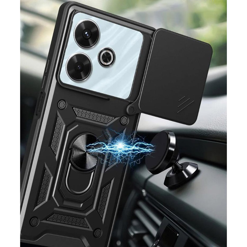 Чехол BECOVER Military для Xiaomi Redmi 13 Black (711551) Материал металл