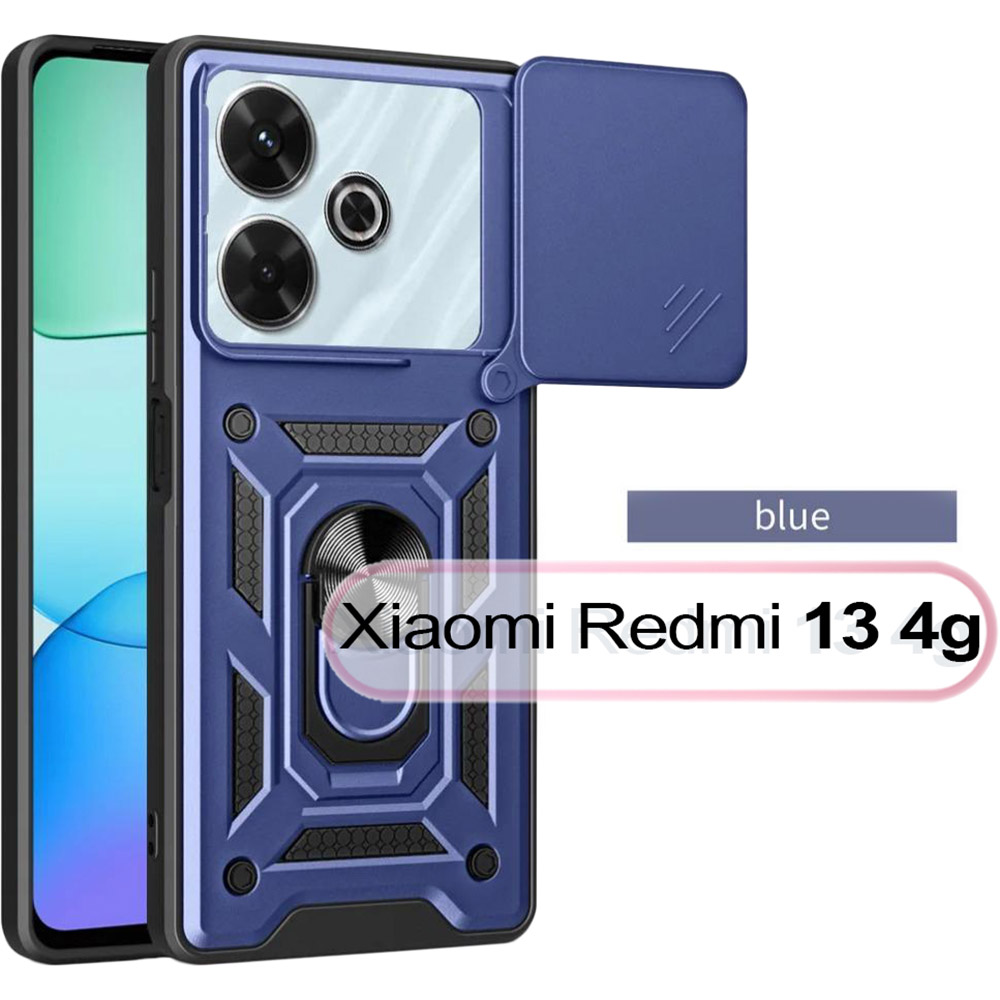 Чохол BECOVER Military для Xiaomi Redmi 13 Blue (711552) Матеріал метал