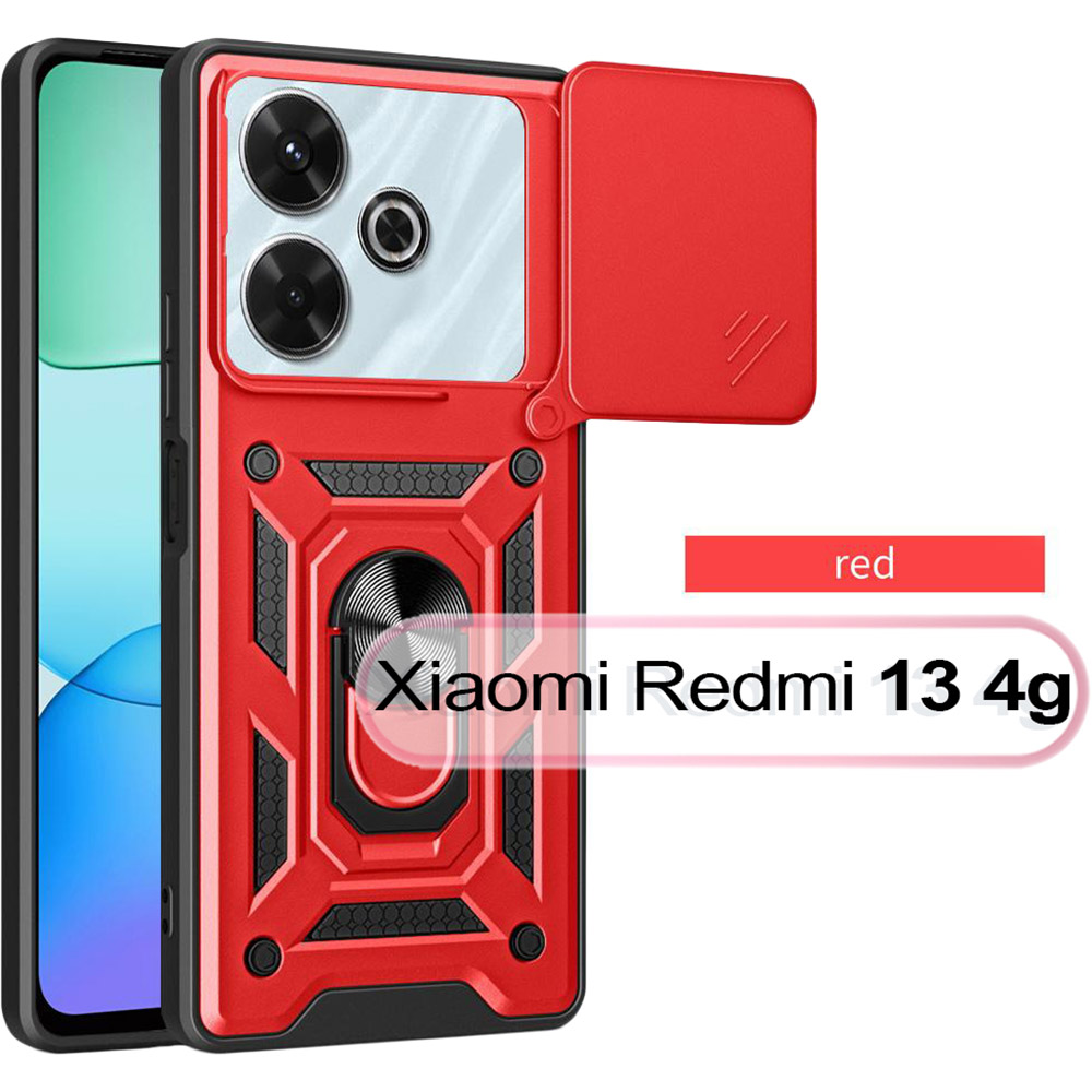 Чохол BECOVER Military для Xiaomi Redmi 13 Red (711554) Колір червоний