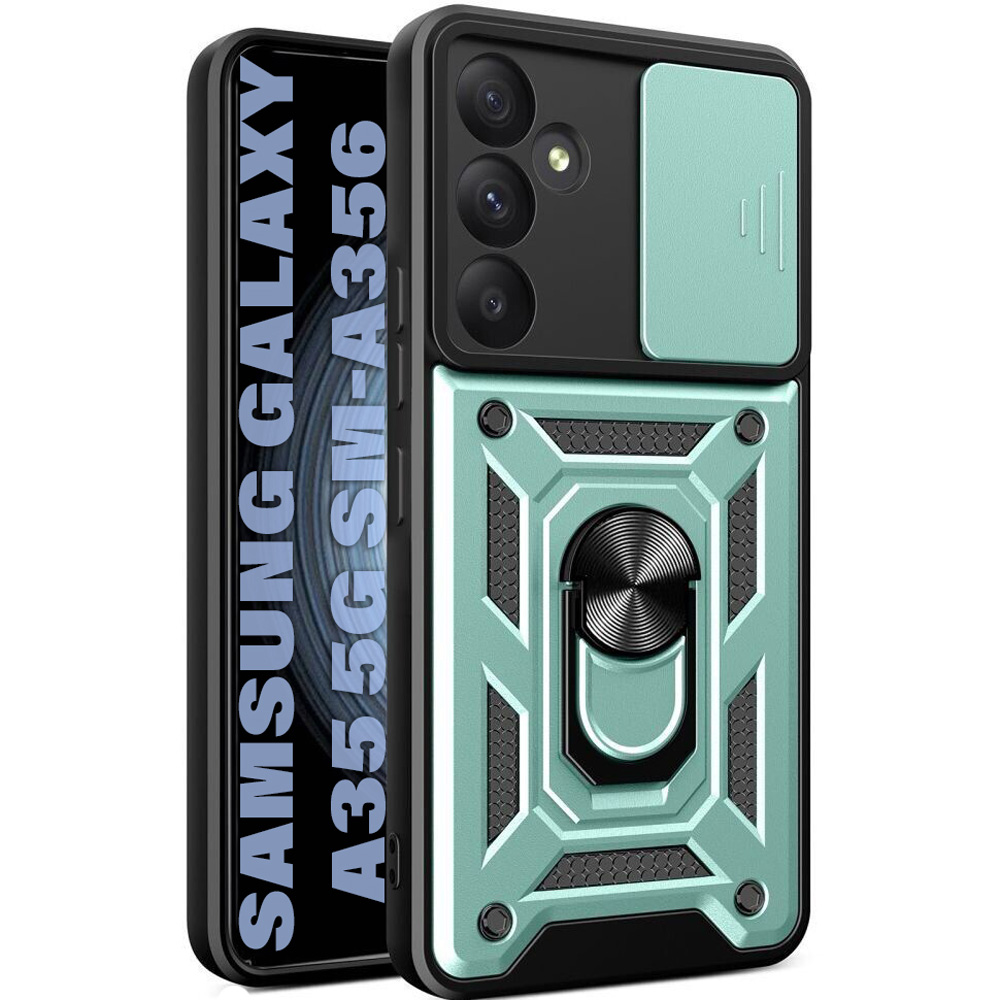 Зовнішній вигляд Чохол BECOVER Military для Samsung Galaxy A35 5G Dark Green (711016)