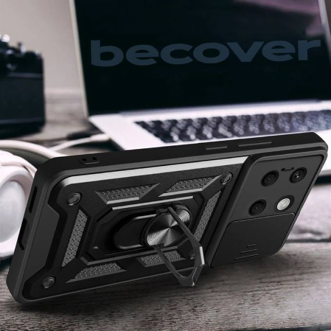 Чохол BECOVER Military для Xiaomi 14 Pro 5G Black (711161) Матеріал силікон