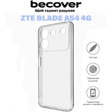 Чехол BECOVER ZTE Blade A54 4G Transparancy (710925)