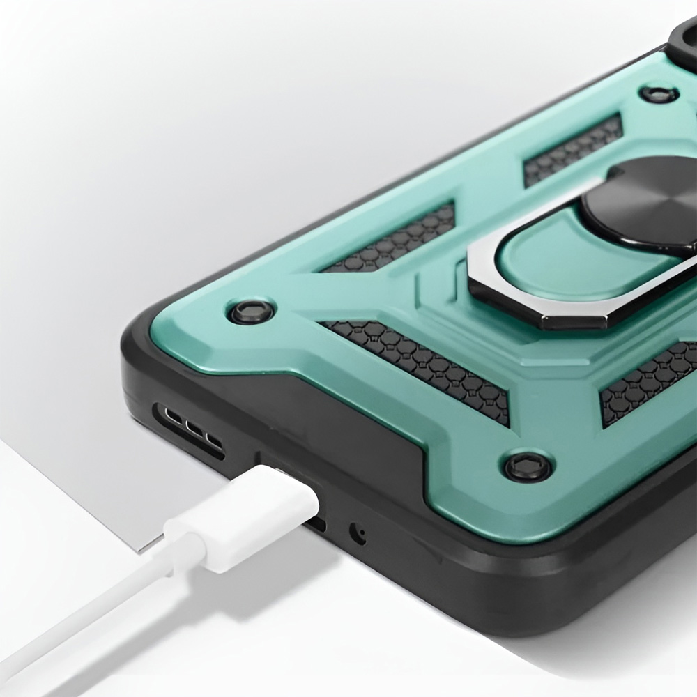 Чехол BECOVER Military для Xiaomi Redmi Note 13 Pro 4G Dark Green (711026) Материал металл