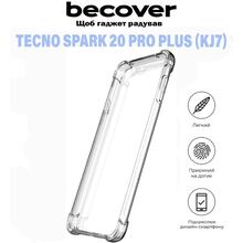 Чехол BECOVER Anti-Shock для Tecno Spark 20 Pro Plus Clear (711172)