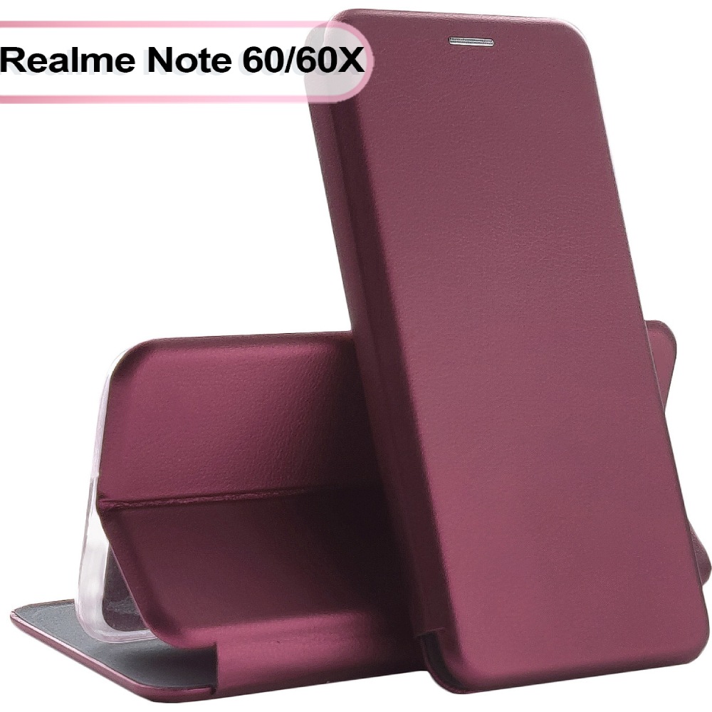 Чехол BECOVER Exclusive для Realme Note 60/ 60X Red Wine (713509) Совместимость по модели Realme Note 60