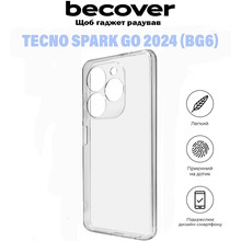 Чехол BECOVER для Tecno Spark Go 2024 (BG6) Transparancy (710906)