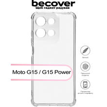 Чехол BECOVER Anti-Shock для Motorola Moto G15/G15 Power Clear (713471)
