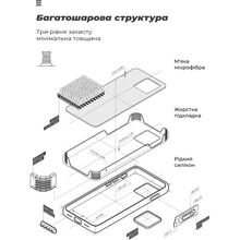 Чехол ARMORSTANDART ICON для Realme C61 4G Camera cover Black (ARM80555)