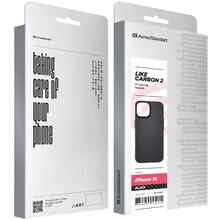 Чохол ARMORSTANDART LikeCarbon2 MagCase для Apple iPhone 15 Black (ARM83807)