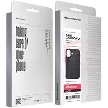 Чехол ARMORSTANDART LikeCarbon2 MagCase для Apple iPhone 16 Black (ARM83810)