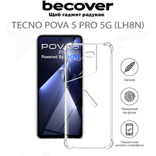 Чехол BECOVER Anti-Shock для Tecno POVA 5 Pro 5G (LH8n) Clear (711780)