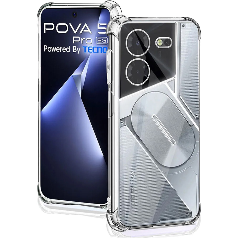 Чехол BECOVER Anti-Shock для Tecno POVA 5 Pro 5G (LH8n) Clear (711780) Совместимость по модели TECNO Pova 5 Pro