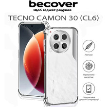 Чохол BECOVER Anti-Shock для Tecno Camon 30 (CL6) Clear (711790)