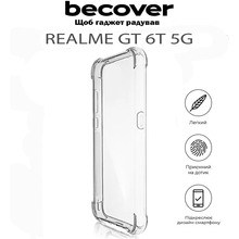 Чехол BECOVER Anti-Shock для Realme GT 6T 5G Clear (711791)