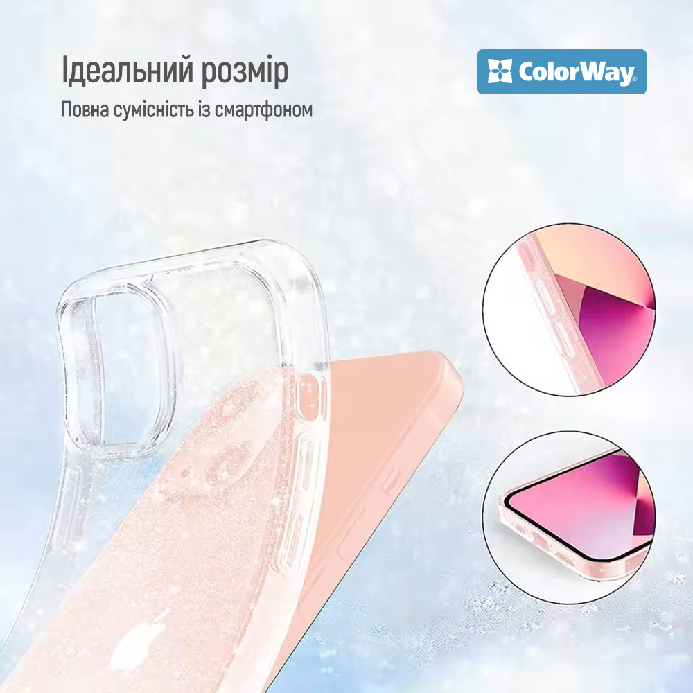 Чохол COLORWAY TPU-Shine для Samsung Galaxy A17 Grey (CW-CTSSGA175) Тип чохол-накладка