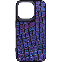 Чехол ARMORSTANDART Harder Crocosaur для Apple iPhone 15 Pro Blue (ARM76841)