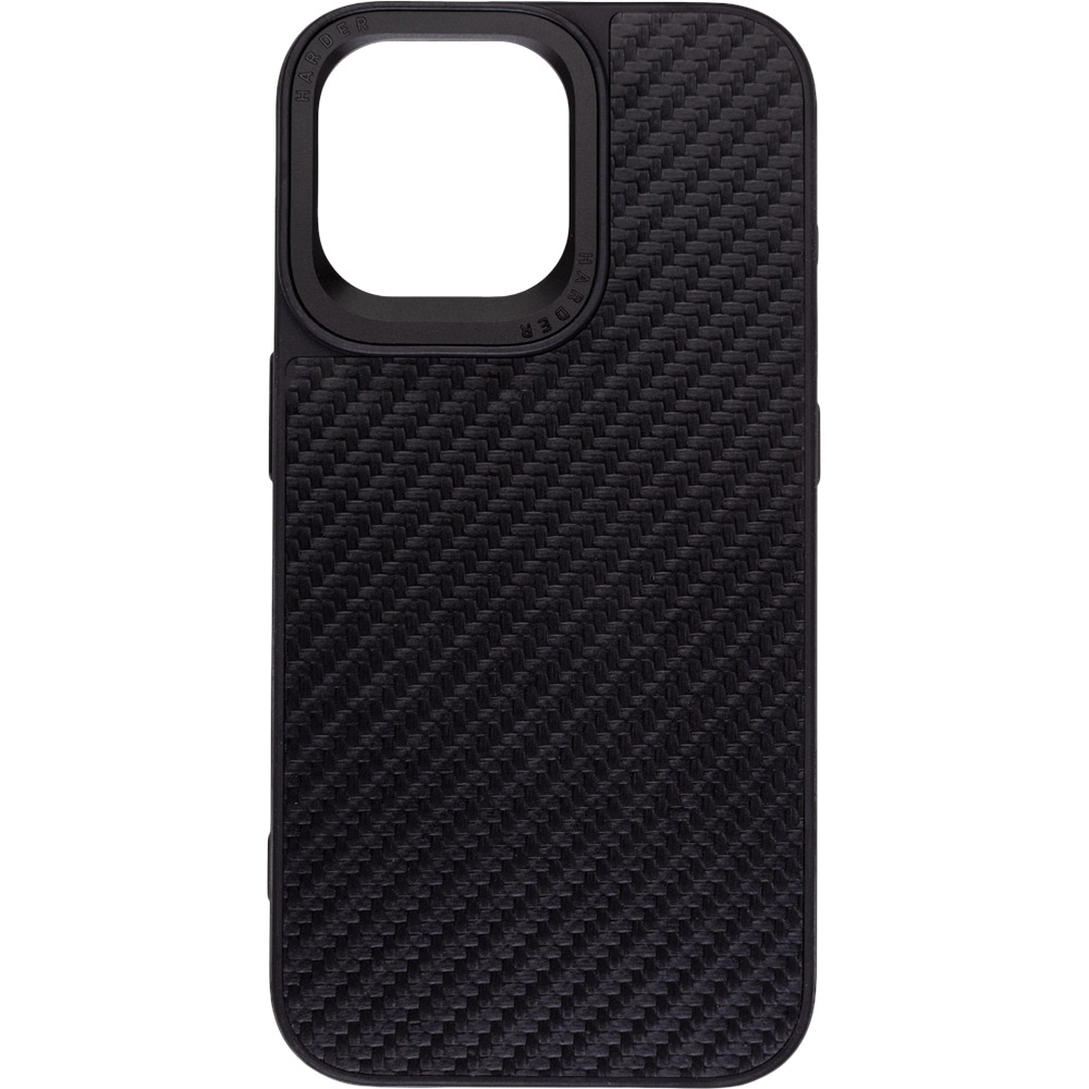 Чохол ARMORSTANDART Harder Carbon Pattern для Apple iPhone 14 Pro Max Black (ARM76780) Чохол ARMORSTANDART Harder Carbon Pattern для Apple iPhone 14 Pro Max Black (ARM76780)