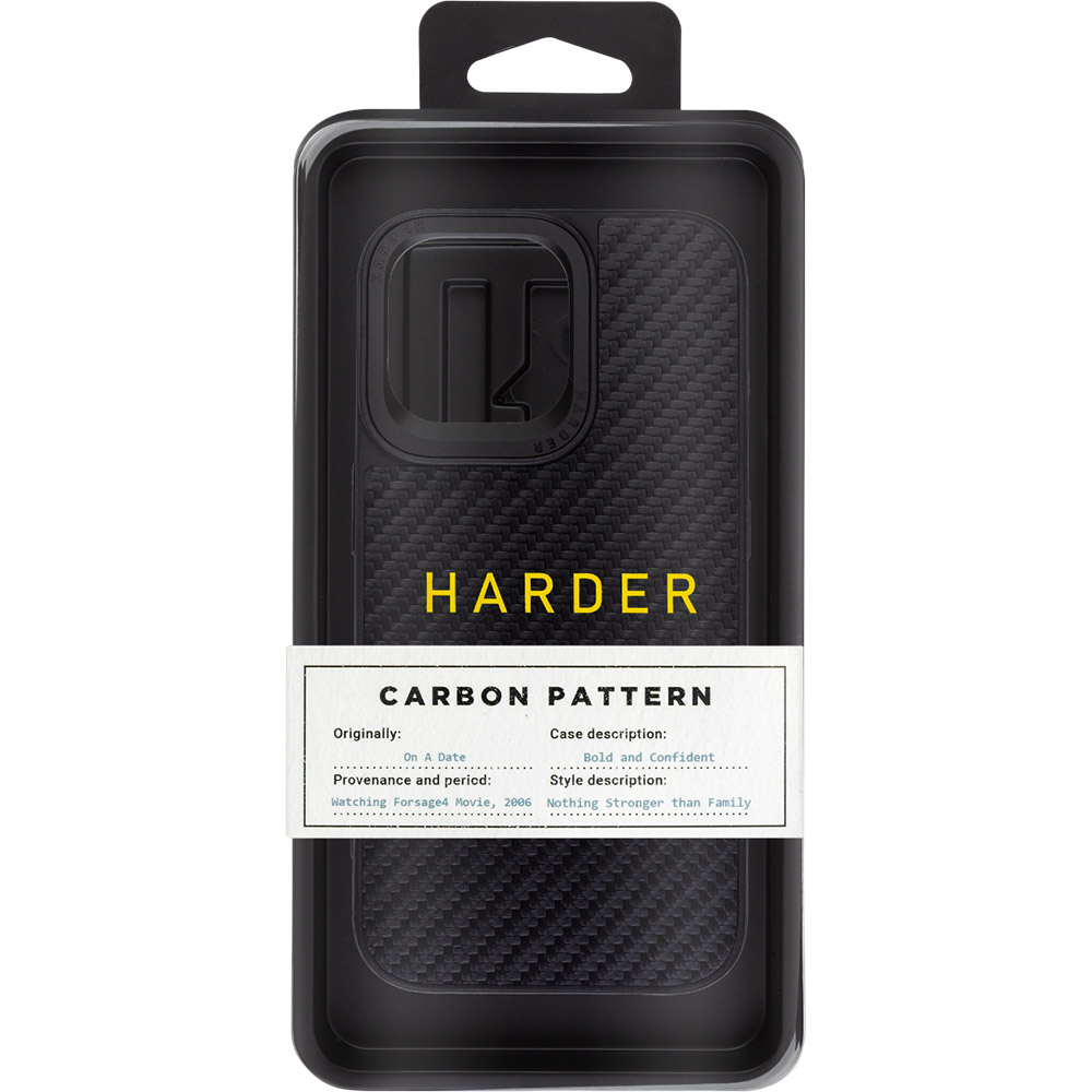 Чохол ARMORSTANDART Harder Carbon Pattern для Apple iPhone 14 Pro Max Black (ARM76780) Тип чохол-накладка