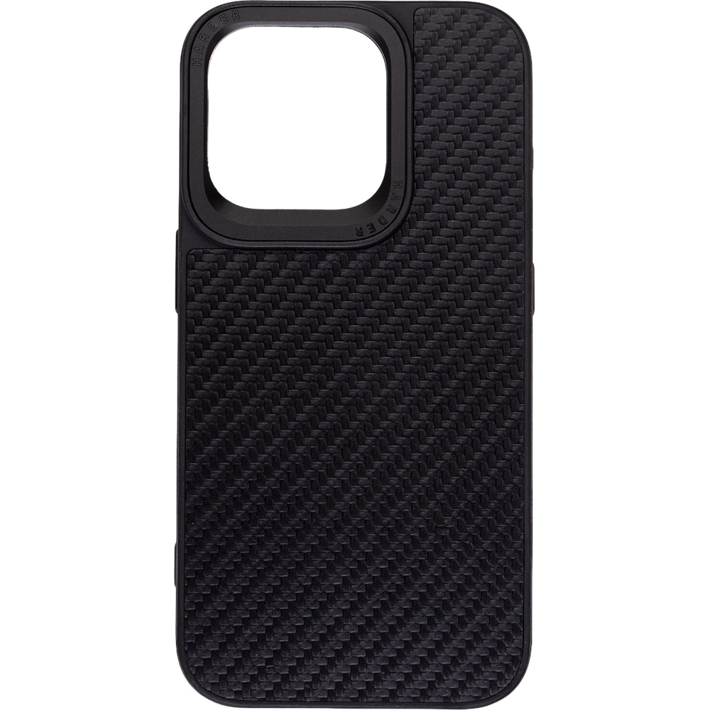 Чохол ARMORSTANDART Harder Carbon Pattern для Apple iPhone 15 Pro Black (ARM76777) Чохол ARMORSTANDART Harder Carbon Pattern для Apple iPhone 15 Pro Black (ARM76777)