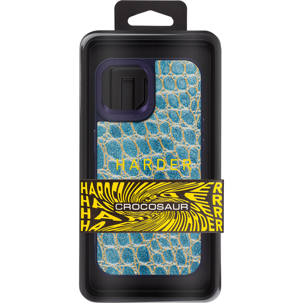 Чохол ARMORSTANDART Harder Crocosaur для Apple iPhone 14 Blue (ARM76718) Тип чохол-накладка