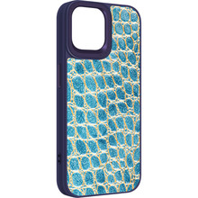 Чохол ARMORSTANDART Harder Crocosaur для Apple iPhone 14 Blue (ARM76718)