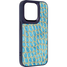 Чехол ARMORSTANDART Harder Crocosaur для Apple iPhone 14 Pro Blue (ARM76724)