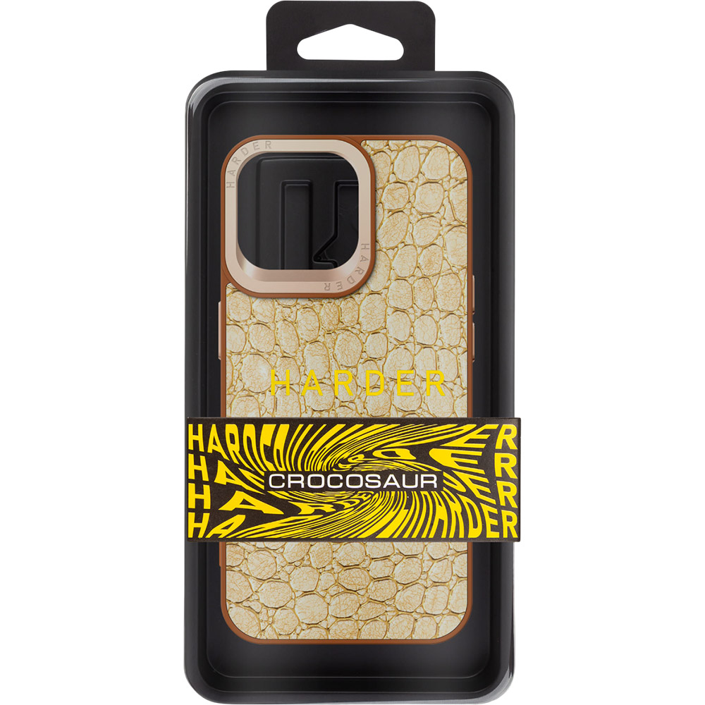Чехол ARMORSTANDART Harder Crocosaur для Apple iPhone 14 Pro Max Beige (ARM76727) Тип чехол-накладка